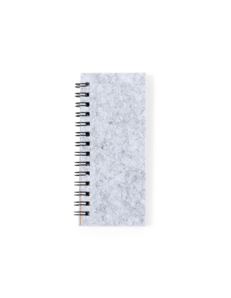 RPET Felt Cover Notepad, with 30 sheets and sticky notes - Aurat