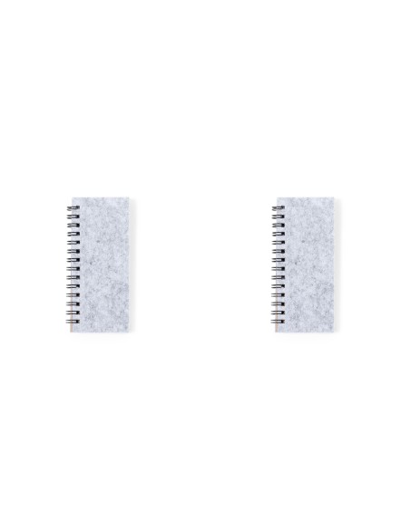 RPET Felt Cover Notepad, with 30 sheets and sticky notes - Aurat