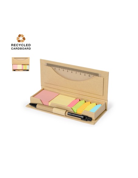 Customizable recycled cardboard office set - Alisio