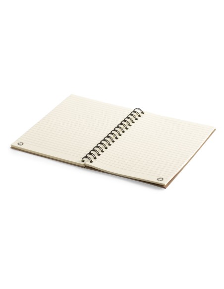 A5 notebook made of recycled cardboard, 80 lined sheets - Zubar