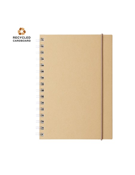 Libreta A5 de cartón reciclado 80 hojas a rayas - Zubar