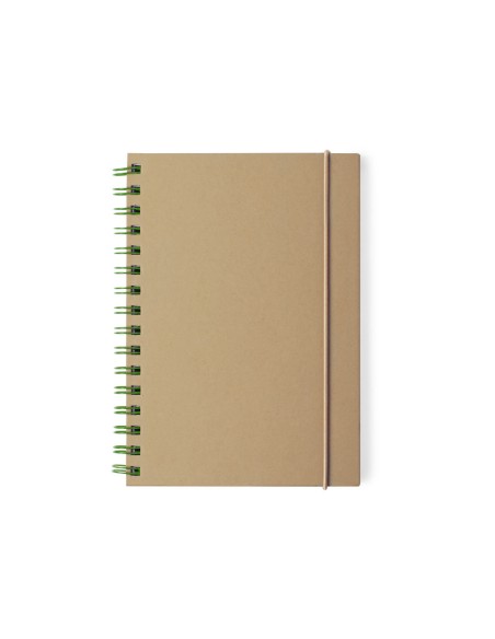 A5 notebook made of recycled cardboard, 80 lined sheets - Zubar
