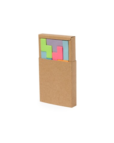 Bloc de notas adhesivas diseño puzzle... Bloc de notas adhesivas diseño puzzle...