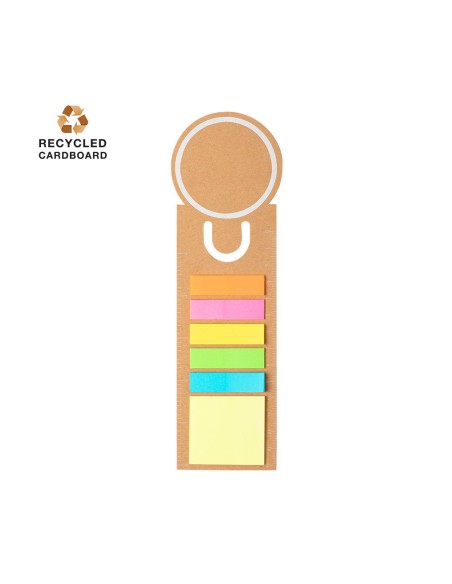 Marque page règle avec notes autocollantes personnalisable - Blasco