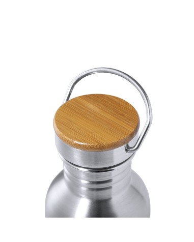 Bidó d´acer inox. i tap bambú 800ml -... Bidó d´acer inox. i tap bambú 800ml -...
