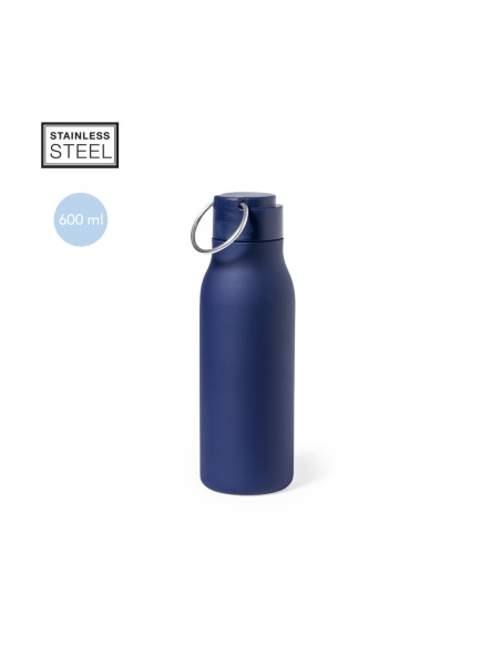 600ml satin-coloured stainless steel bottle - Bucky