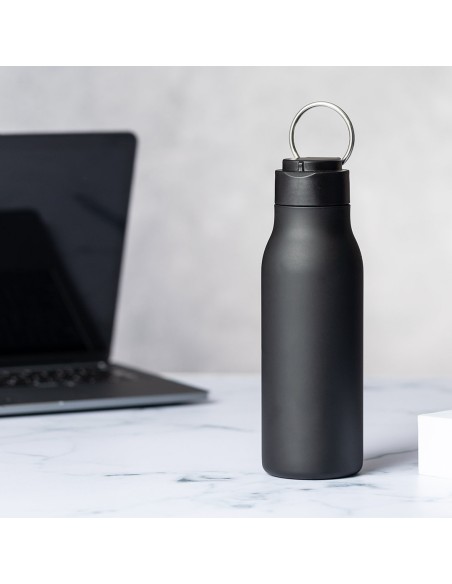 600ml satin-coloured stainless steel bottle - Bucky