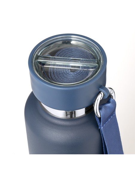 Thermal stainless steel bottle 550ml with glass - Flautrok