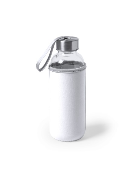 Bouteille en verre avec couvercle en néoprène 420ml - Dokath