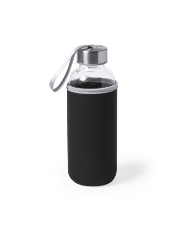 Glass bottle with neoprene cover...