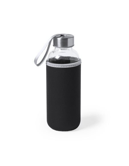 Bouteille en verre avec couvercle en néoprène 420ml - Dokath