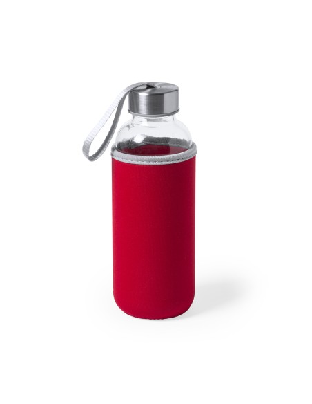 Glass bottle with neoprene cover 420ml - Dokath