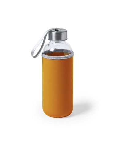 Glass bottle with neoprene cover...