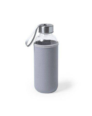 Glass bottle with neoprene cover...