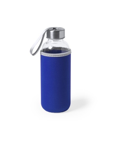 Glass bottle with neoprene cover...
