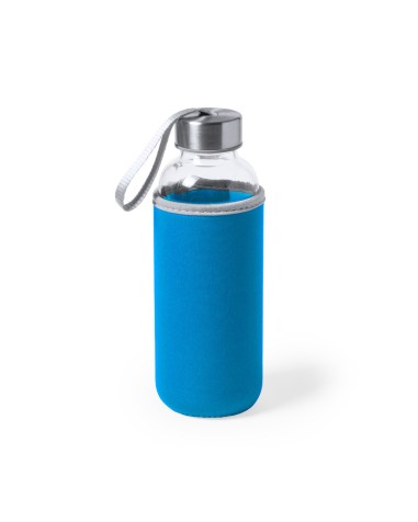 Glass bottle with neoprene cover...