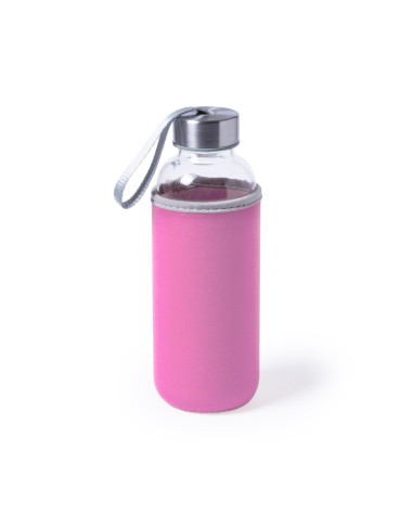 Glass bottle with neoprene cover...