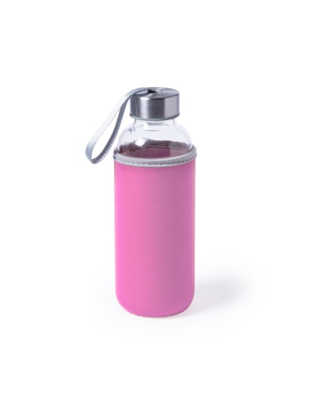 Bouteille en verre avec couvercle en néoprène 420ml - Dokath
