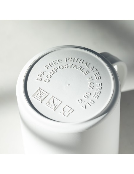 100% Customizable Compostable White Cup - Pioka