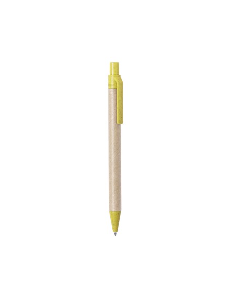 Recycled cardboard pen with wheat straw and ABS details - Desok