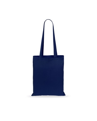 Customizable navy blue cotton advertising bag