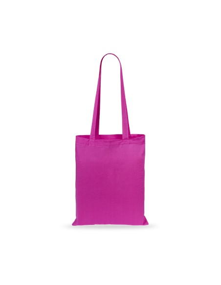Bolsa promocional Geiser personalizada color fucisa para eventos