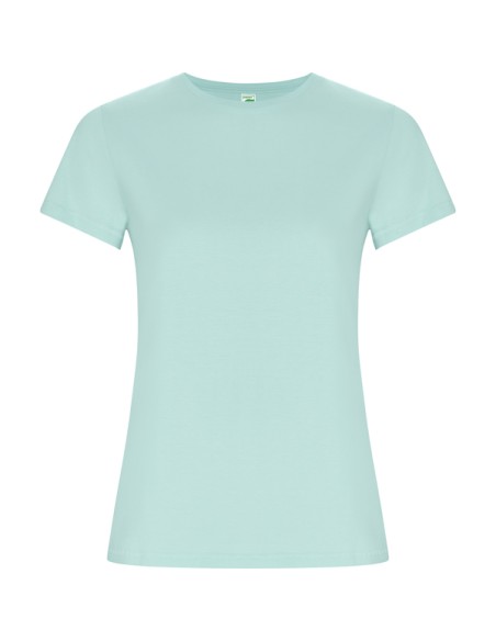 Camiseta MUJER de algodón orgánico 160 g/m²  Costuras laterales  - GOLDEN WOMAN ROLY