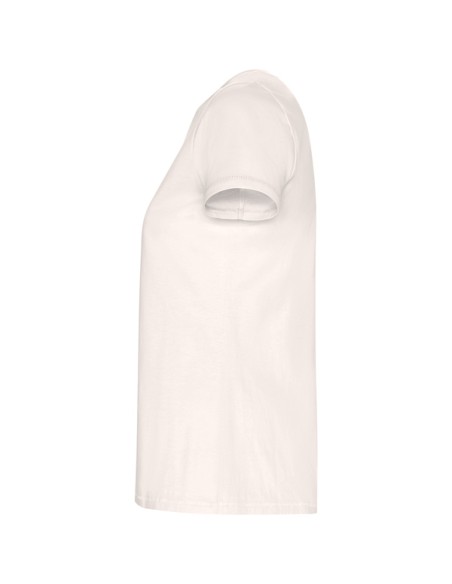 Camiseta MUJER de algodón orgánico 160 g/m²  Costuras laterales  - GOLDEN WOMAN ROLY