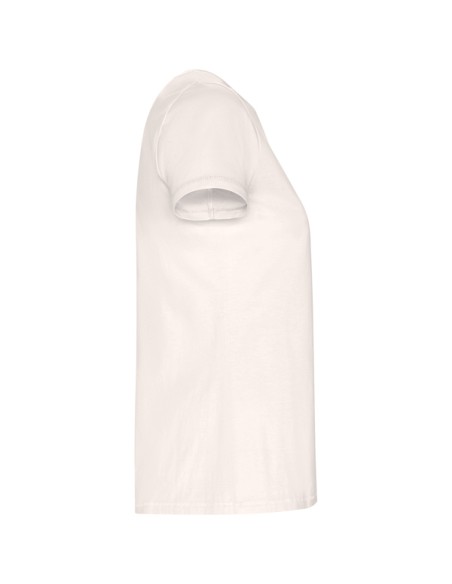 Camiseta MUJER de algodón orgánico 160 g/m²  Costuras laterales  - GOLDEN WOMAN ROLY