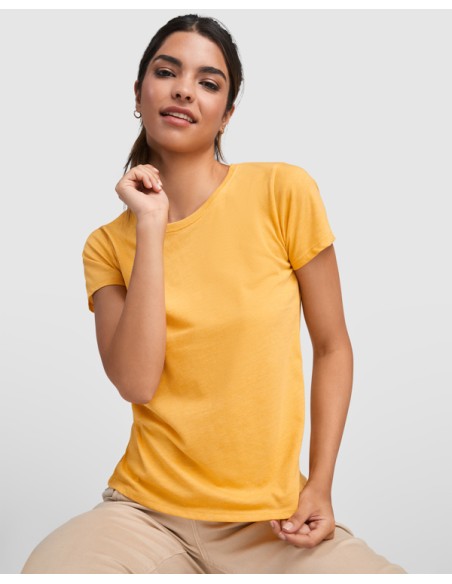 Women's T-shirt with a 65% polyester / 35% cotton 150g/m² melange finish - FOX WOMAN ROLY