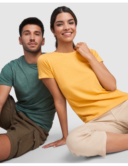 Women's T-shirt with a 65% polyester / 35% cotton 150g/m² melange finish - FOX WOMAN ROLY