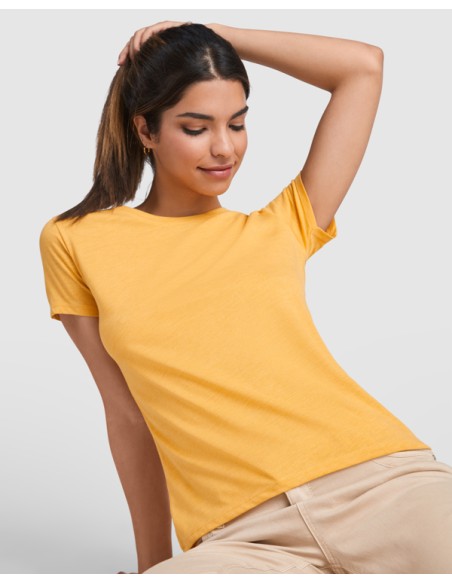 Women's T-shirt with a 65% polyester / 35% cotton 150g/m² melange finish - FOX WOMAN ROLY