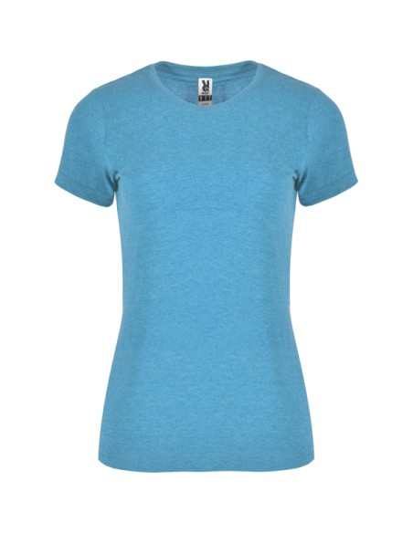 Women's T-shirt with a 65% polyester / 35% cotton 150g/m² melange finish - FOX WOMAN ROLY