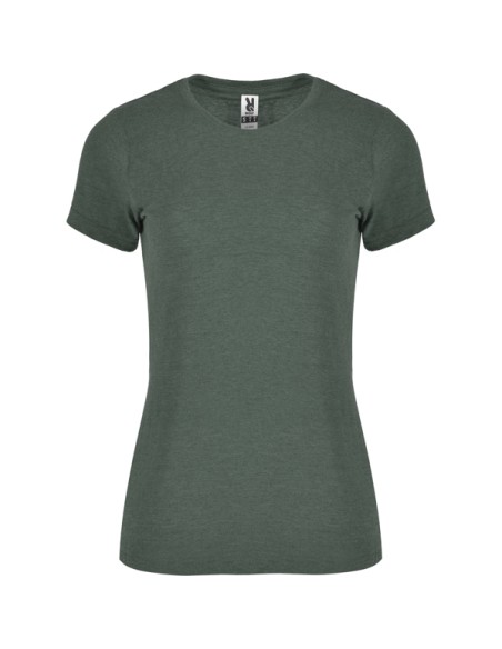 Women's T-shirt with a 65% polyester / 35% cotton 150g/m² melange finish - FOX WOMAN ROLY
