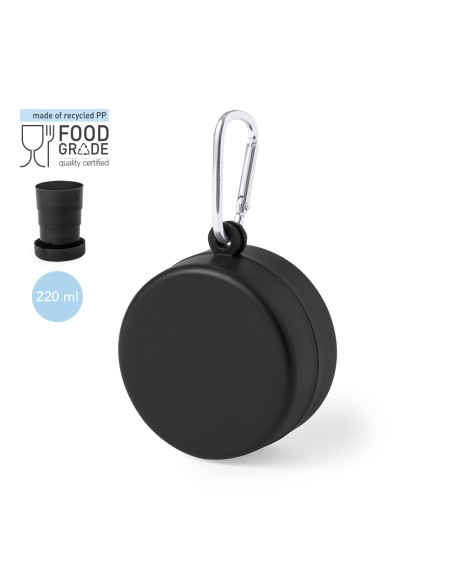 Vaso Plegable de plástico reciclado 220ml promoción - Jado