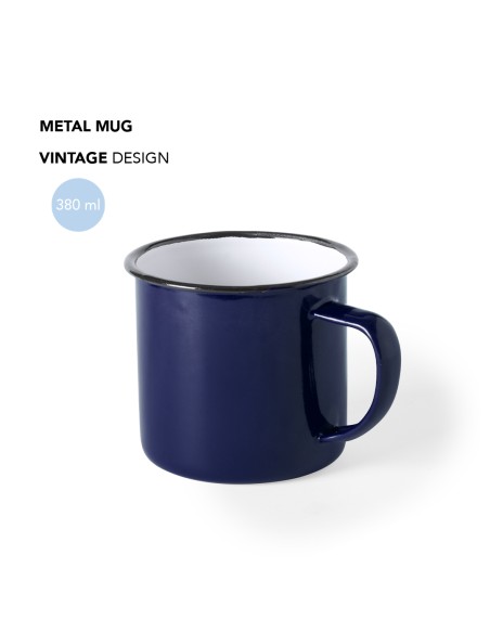 Taza vintage de metal 380ml Personalizable - Wilem
