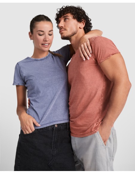 Camiseta de MUJER con efecto JEANS 100% algodón peinado 160g/m² - HUSKY WOMAN ROLY