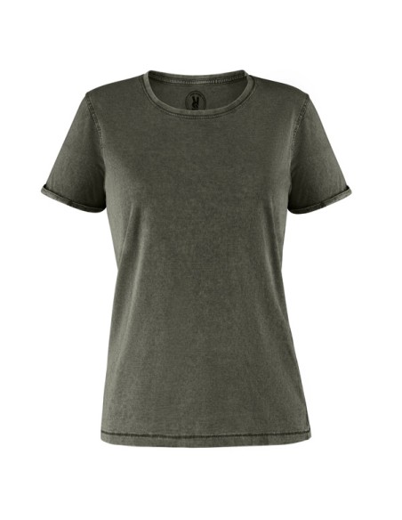 T-shirt femme effet jean, 100 % coton peigné, 160 g/m² - Husky Woman Roly
