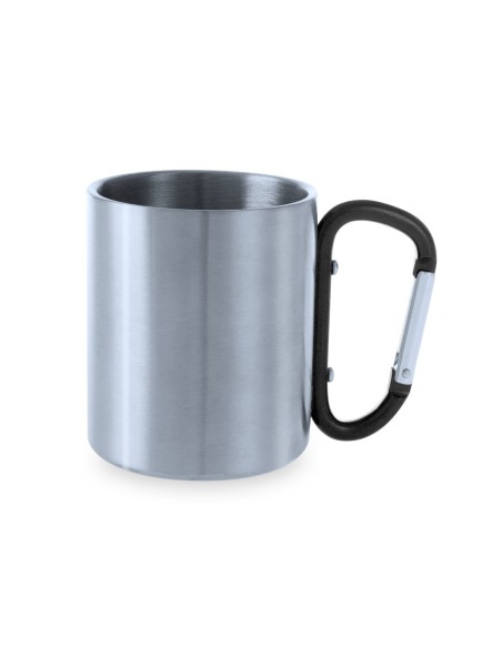 Taza de Acero Inoxidable 220ml con asa mosquetón - Bastic