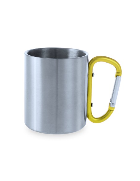 220ml Stainless Steel Mug with Carabiner Handle - Bastic
