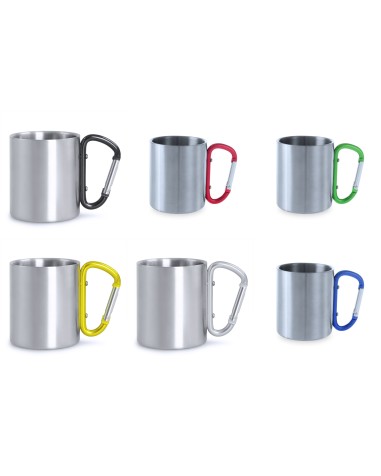 Mug en acier inoxydable 220 ml avec... Mug en acier inoxydable 220 ml avec...
