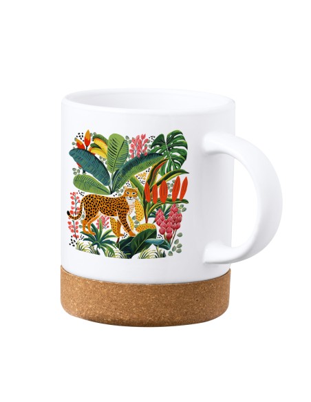 Mug à sublimation 350ml avec base en liège Personnalisé en couleur - Nala
