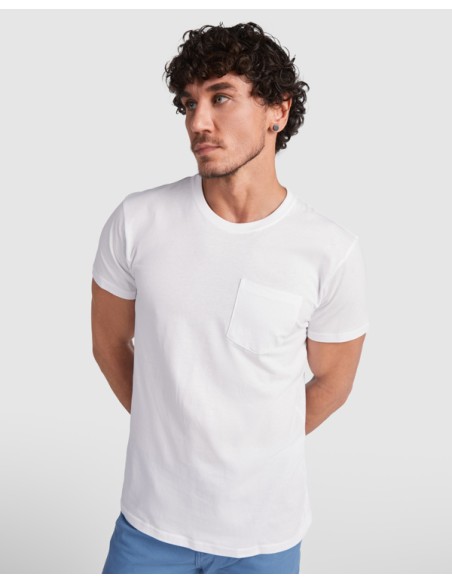 Camiseta con bolsillo - algodón 160g/m²  - TECKEL ROLY