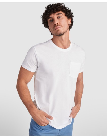 T-shirt avec poche - Coton 160 g/m² - Roly Teckel