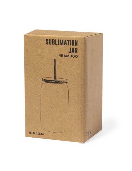 Pot de Sublimation avec couvercle en bambou - Fonix