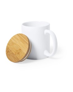 Taza Blanca mate con tapa... 2