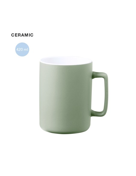 420ml Ceramic Mug with Matte Finish Customizable - Kubaya