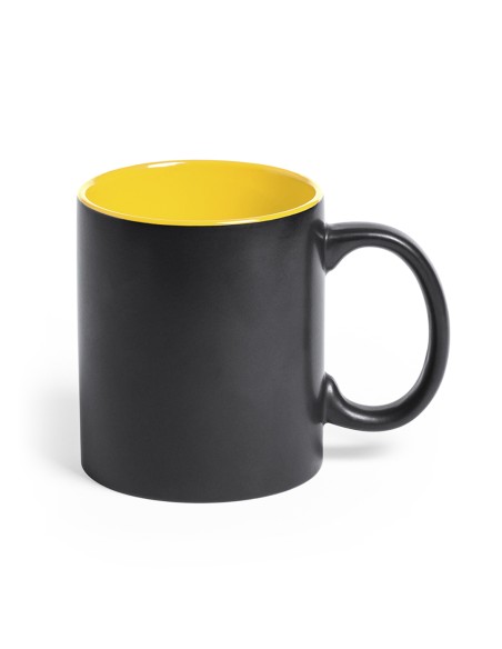 350ml bicolor ceramic mug, customizable laser - Bafy