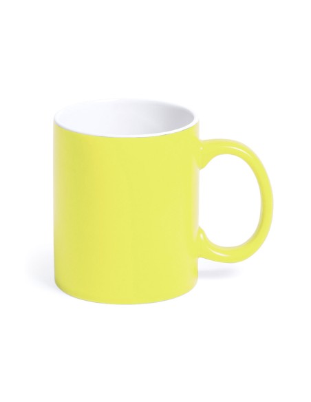 350ml bicolor laser engraved ceramic mug - Lousa