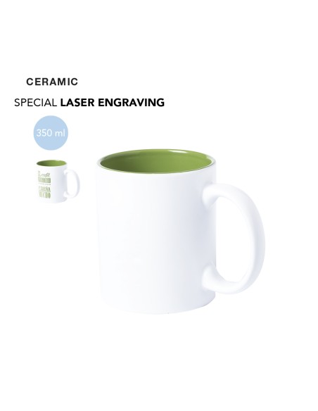 Taza de Ceramica bicolor grabado láser - Kulmer